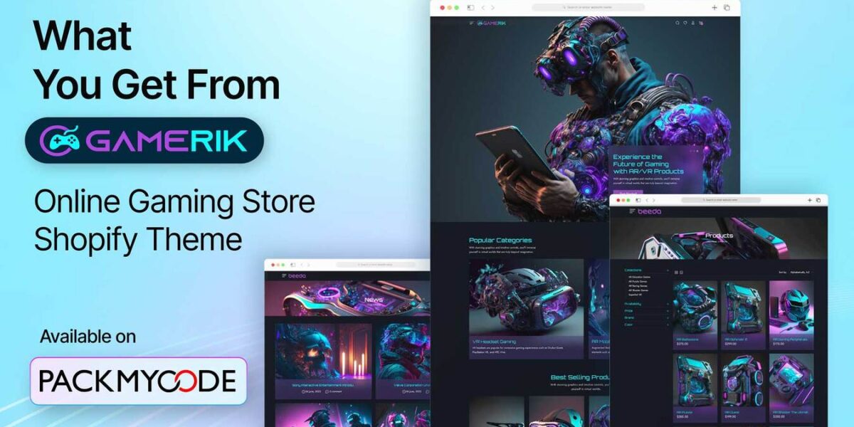 Online Gaming Store Shopify Theme: What You Get From Gamerik